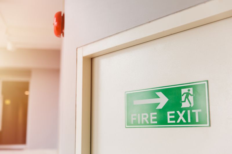 Fire Exit Sign Installation