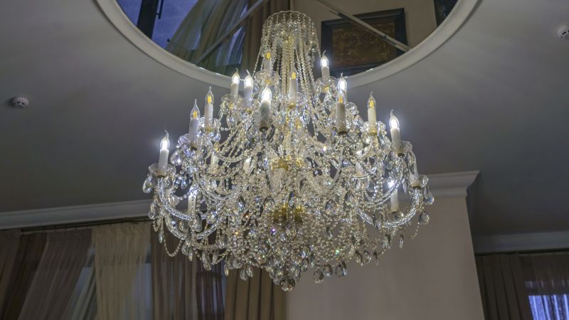 Elegant Chandelier Installation
